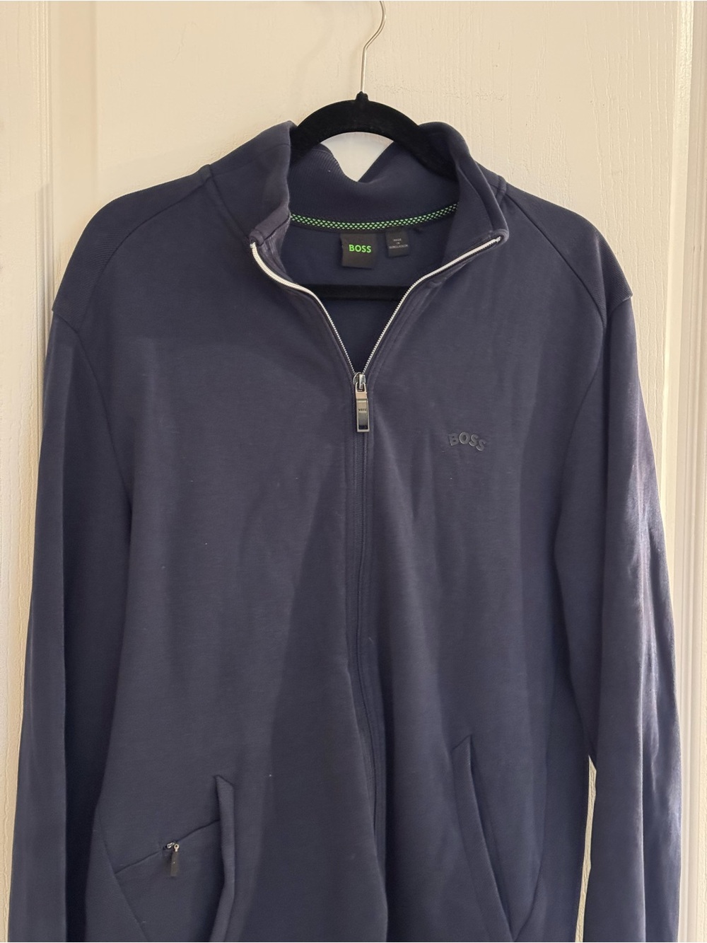 Navy Hugo Boss Navy zip-up